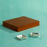 Tea Amore Gift Box, Two Brass Teabag rests & One Brass Teaspoon - ellementry